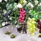 10 Pack Assorted Artificial Grapes Frosted Grape Clusters Decorative Grapes